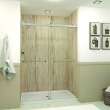 Samuel Mueller Bradley 60-in X 80-in By-Pass Shower Door with 3/8-in Low Iron Glass and Nicholson Handle, Matte Black