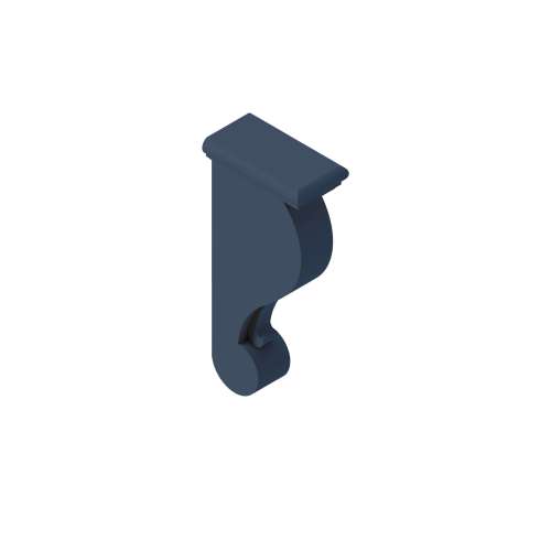 SMCBT-NB Framington 3-in x 6-in x 13-in Traditional Corbel, Navy Blue