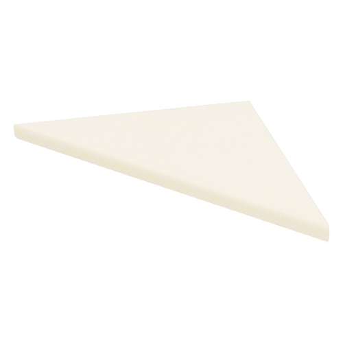 SMCS88PR-02 8-in x 8-in x 1-in Solid Surface Corner Shelf (Set of 2), Cameo/Biscuit