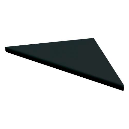 SMCS88PR-09 8-in x 8-in x 1-in Solid Surface Corner Shelf (Set of 2), Black