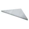 SMCS88PR-186 8-in x 8-in x 1-in Solid Surface Corner Shelf (Set of 2), Iceberg Grey