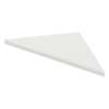 SMCS88PR-28 8-in x 8-in x 1-in Solid Surface Corner Shelf (Set of 2), Butternut