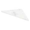 SMCS88PR-47 8-in x 8-in x 1-in Solid Surface Corner Shelf (Set of 2), Carrara