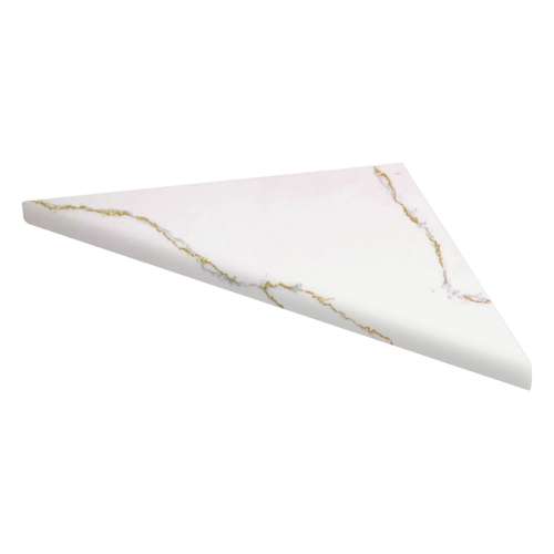 SMCS88PR-72 8-in x 8-in x 1-in Solid Surface Corner Shelf (Set of 2), Life Tree