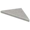SMCS99SS-73 9-in x 9-in x 1-in Solid Surface Corner Shelf/Footrest With Stainless Steel Dowel Pins, Fossil