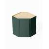 Framington 24-in x 12-in x 36-in Assembled Latitude Diagonal Corner Wall Cabinet With Left-Hand Opening Door, Green, SMDCW2436L-ASM-FR02-GR