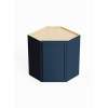 SMDCW2436-RTA-FR02-NB Framington 24-in x 12-in x 36-in Ready To Assemble Latitude Diagonal Corner Wall Cabinet, Navy Blue