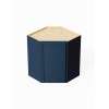 Framington 24-in x 12-in x 36-in Assembled Latitude Diagonal Corner Wall Cabinet With Left-Hand Opening Door, Navy Blue, SMDCW2436L-ASM-FR02-NB
