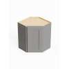 SMDCW2430-RTA-FR01-LG Framington 24-in x 12-in x 30-in Ready To Assemble Remington Diagonal Corner Wall Cabinet, Light Grey