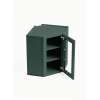 24 in. x 30 in. Assembled Easy Reach Wall Cabinet with Right Remington Frame Clear Glass Door, Green, SMDCW2430GDR-ASM-FR01-GR-C