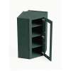 Framington 24 in. x 42 in. Ready to Assemble Easy Reach Wall Cabinet with Remington Frame Clear Glass Door, Green, SMDCW2442GD-RTA-FR01-GR-C