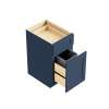 SMBWB18-RTA-FR01-NB Framington 18-in x 24-in x 35-in Ready To Assemble Remington Single Trash Can Pull-Out Base Cabinet, Navy Blue
