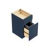 SMBWB18-ASM-FR02-NB Framington 18-in x 24-in x 35-in Assembled Latitude Single Trash Can Pull-Out Base Cabinet, Navy Blue