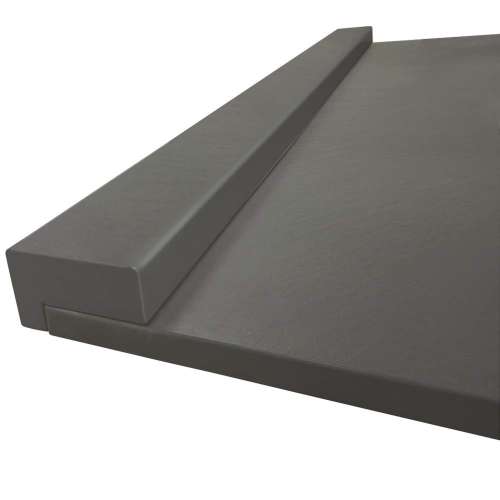 Samuel Müeller SMT80-40 Trimslate 80-in x 4.5-in x 2.75-in Trimmable Shower Base Threshold, Dark Grey