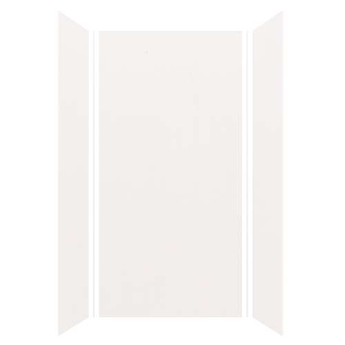Samuel Mueller Silhouette 48-in x 36-in x 96-in Glue to Wall 3-Piece Shower Wall Kit, White