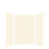 SMSWK484872-32 Silhouette 48-in x 48-in x 72-in Glue to Wall 3-Piece Shower Wall Kit, Cameo/Biscuit