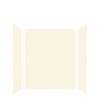 SMSWK603672-32 Silhouette 60-in x 36-in x 72-in Glue to Wall 3-Piece Shower Wall Kit, Cameo/Biscuit