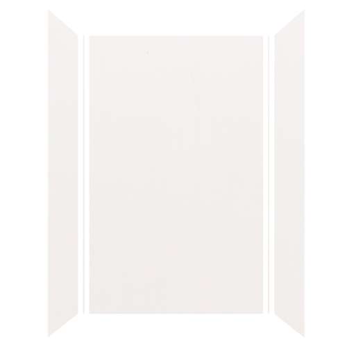 Samuel Mueller Silhouette 60-in x 36-in x 96-in Glue to Wall 3-Piece Shower Wall Kit, White