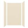 SMSWK603696-32 Silhouette 60-in x 36-in x 96-in Glue to Wall 3-Piece Shower Wall Kit, Cameo/Biscuit