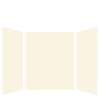 SMSWK606072-32 Silhouette 60-in x 60-in x 72-in Glue to Wall 3-Piece Shower Wall Kit, Cameo/Biscuit