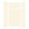 SMSWKX48487224-32 Silhouette 48-in x 48-in x 72/24-in Glue to Wall 6-Piece Transition Shower Wall Kit, Cameo/Biscuit