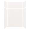 Silhouette 60-in x 36-in x 72/24-in Glue to Wall 3-Piece Transition Shower Wall Kit, White