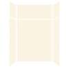 SMSWKX60367224-32 Silhouette 60-in x 36-in x 72/24-in Glue to Wall 6-Piece Transition Shower Wall Kit, Cameo/Biscuit
