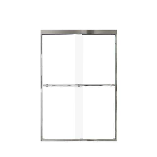 Samuel Mueller Franklin 48-in X 70-in By-Pass Shower Door with 5/16-in Clear Glass and Barrington Plain Handle, Polished Chrome