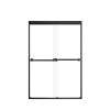 Samuel Mueller Franklin 48-in X 70-in By-Pass Shower Door with 5/16-in Clear Glass and Nicholson Handle, Matte Black