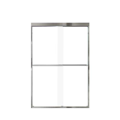 Franklin 48-in X 70-in By-Pass Shower Door with 5/16-in Clear Glass and Royston Handle, Polished Chrome