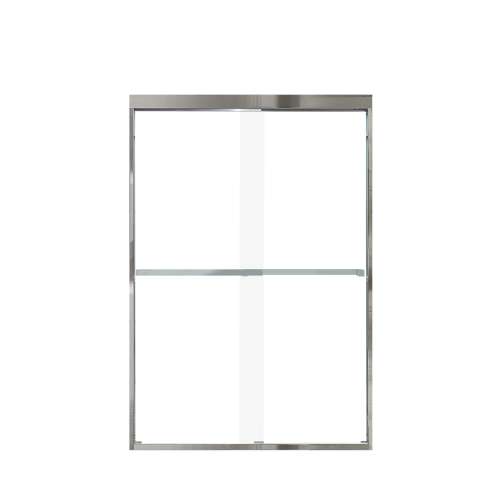 Samuel Mueller Franklin 48-in X 70-in By-Pass Shower Door with 5/16-in Clear Glass and Sampson Handle, Polished Chrome