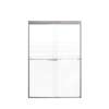 Samuel Mueller Franklin 48-in X 70-in By-Pass Shower Door with 5/16-in Frost Glass and Juliette Handle, Brushed Stainless