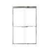 Samuel Mueller Franklin 48-in X 76-in By-Pass Shower Door with 5/16-in Clear Glass and Juliette Handle, Polished Chrome