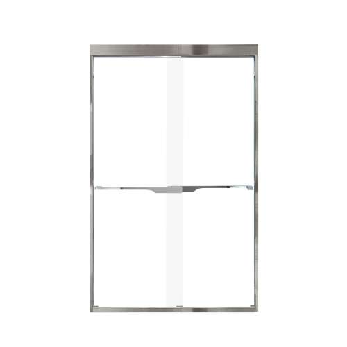 Samuel Mueller Franklin 48-in X 76-in By-Pass Shower Door with 5/16-in Clear Glass and Juliette Handle, Polished Chrome