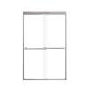 Franklin 48-in X 76-in By-Pass Shower Door with 5/16-in Clear Glass and Nicholson Handle, Brushed Stainless