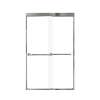 Samuel Mueller Franklin 48-in X 76-in By-Pass Shower Door with 5/16-in Clear Glass and Nicholson Handle, Polished Chrome