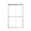 Franklin 48-in X 76-in By-Pass Shower Door with 5/16-in Clear Glass and Royston Handle, Brushed Stainless