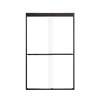 Franklin 48-in X 76-in By-Pass Shower Door with 5/16-in Clear Glass and Royston Handle, Matte Black