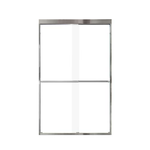 Franklin 48-in X 76-in By-Pass Shower Door with 5/16-in Clear Glass and Royston Handle, Polished Chrome