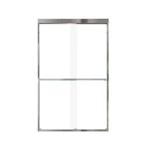Franklin 48-in X 76-in By-Pass Shower Door with 5/16-in Clear Glass and Sampson Handle, Polished Chrome