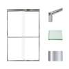 Samuel Müeller SMFBPT487608C-T-PC Franklin 47-in x 76-in By-Pass Shower Door With 5/16-in Clear Glass And Tyler Handles, Polished Chrome