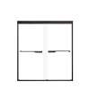 Franklin 60-in X 66-in By-Pass Bathtub Door with 5/16-in Clear Glass and Juliette Handle, Matte Black