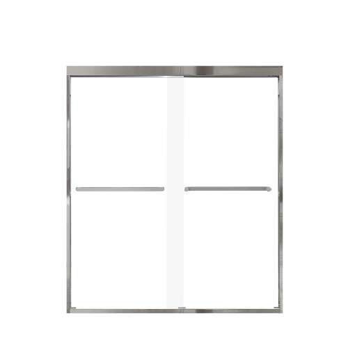 Samuel Mueller Franklin 60-in X 70-in By-Pass Shower Door with 5/16-in Clear Glass and Royston Handle, Polished Chrome