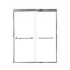 Franklin 60-in X 76-in By-Pass Shower Door with 5/16-in Clear Glass and Nicholson Handle, Polished Chrome