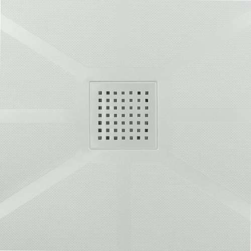 Samuel Müeller FLCVRC-39 Drain Cover for FL Series Shower Bases with Center Drains, Grey