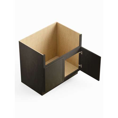SMFSB30-ASM-FR02-SG Framington 30-in x 24-in x 35-in Assembled Latitude Farm Sink Base Cabinet, Smokey Grey