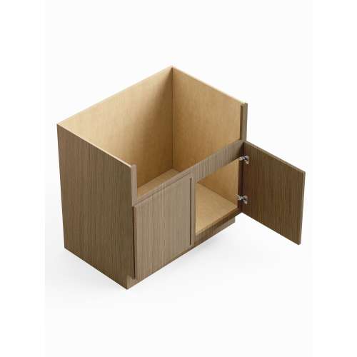 SMFSB30-RTA-FR02-TW Framington 30-in x 24-in x 35-in Ready To Assemble Latitude Farm Sink Base Cabinet, Tan Wood