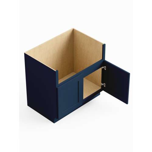 SMFSB30-ASM-FR01-NB Framington 30-in x 24-in x 35-in Assembled Remington Farm Sink Base Cabinet, Navy Blue