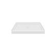 SMFSL3636C-01 36-in x 36-in Cast Solid Surface Low Profile Shower Base With Concealed Center Drain, White