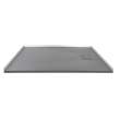 SMFZSR6332-40 Trimslate 63-in x 32-in Zero Threshold Tub Replacement Shower Base with End Drain, Dark Grey
